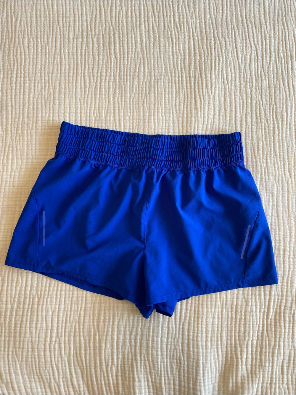 ASICS Blue Running Shorts Women’s Large Lined Athletic Workout Shorts Size L